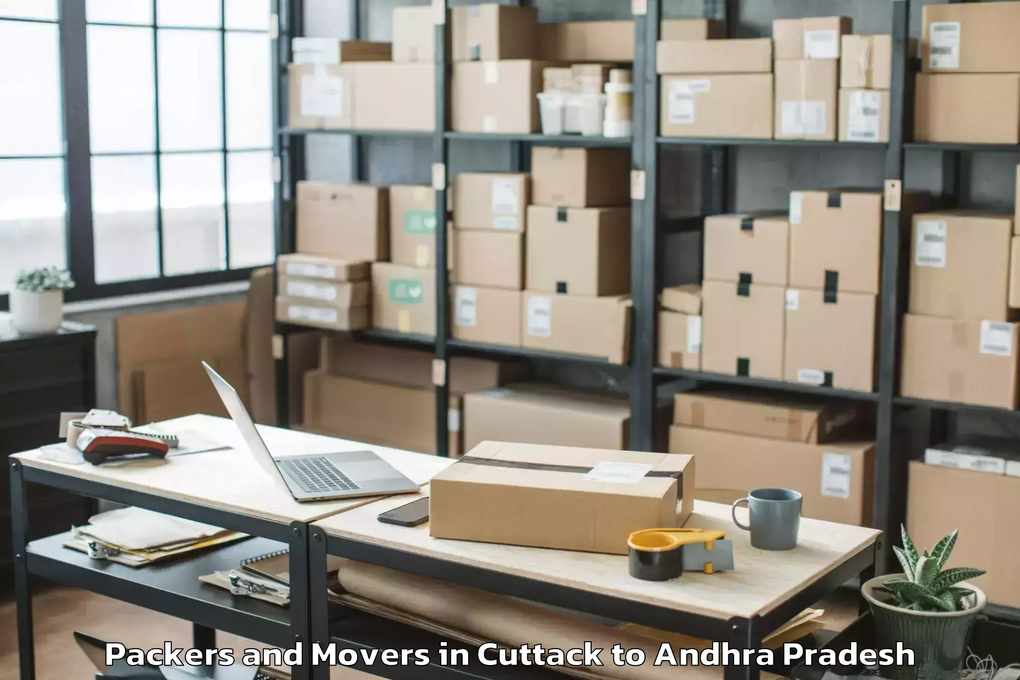 Cuttack to Mogalthur Packers And Movers